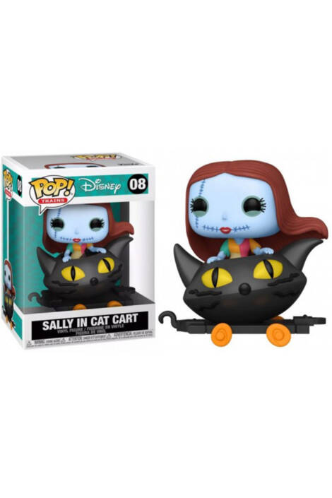 Disney POP! Trains 08 Vinyl Figure Sally in cat cart 9 cm