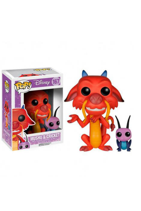 Disney POP! 167 Vinyl Figure Mushu & Cricket 9 cm