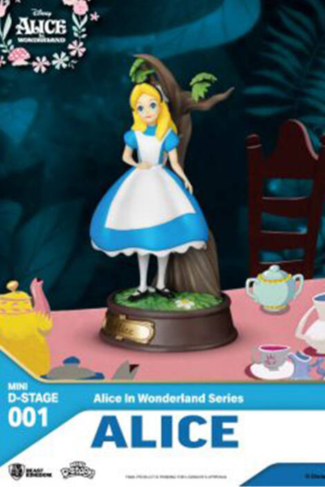 Alice In Wonderland Mini Diorama Stage Statua Alice