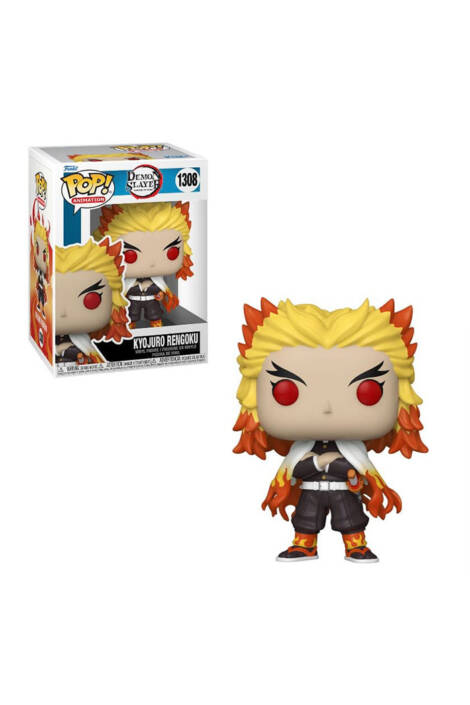 Demon Slayer: Kimetsu no Yaiba POP! Animation 1308 Vinyl Figure Kyojuro Rengoku 9 cm