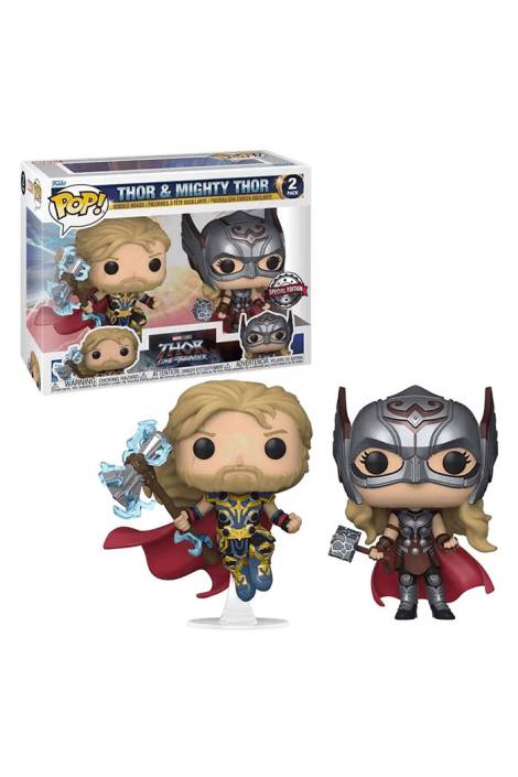 Thor: Love and thunder POP! 2 Pack Thor & Mighty Thor 9 cm - Special edition