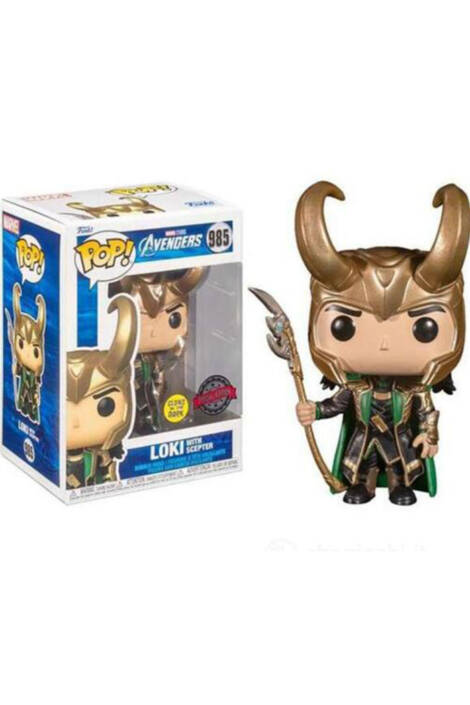 Avengers POP! 985 Vinyl Figure Loki with scepter 9 cm - Special edition