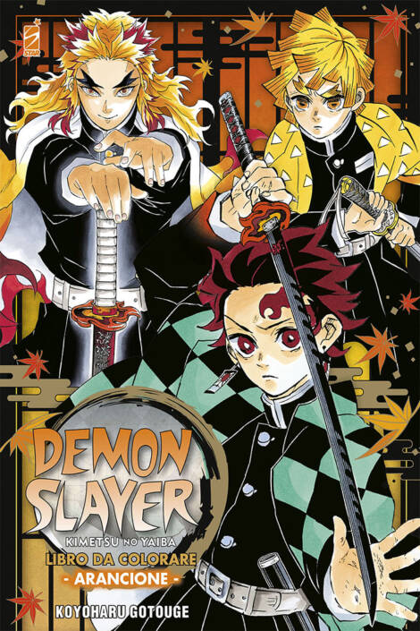 Demon slayer - Libro da colorare 3 - Arancione