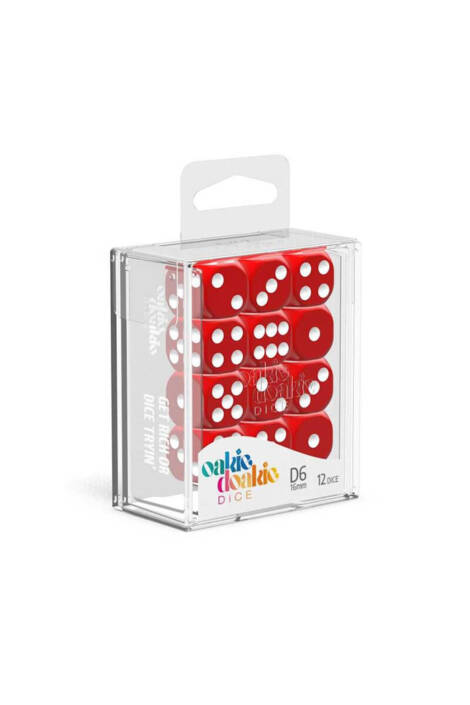 Oakie Doakie Dice D6 Dice 16 mm Solid - Red