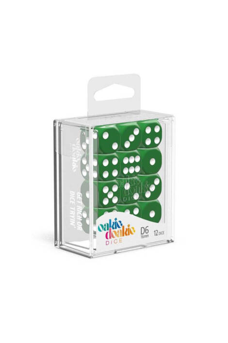 Oakie Doakie Dice D6 Dice 16 mm Solid - Green