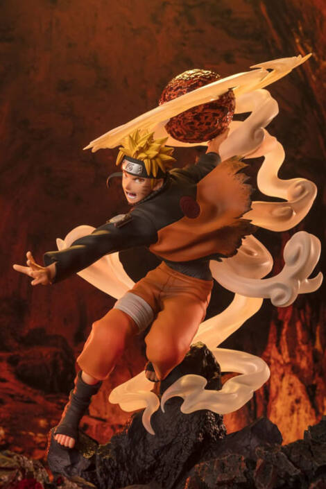 Naruto Shippuden Figuarts ZERO Extra Battle PVC Statue Naruto Uzumaki-Sage Art: Lava Release Rasenshuriken 24 cm