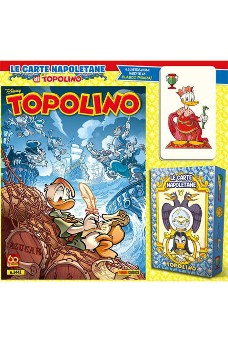 Topolino 3441 + 20 Carte (Denari e Coppe) + Astuccio