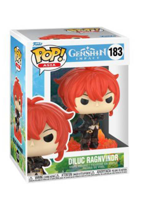 Genshin impact POP! Asia 183 Vinyl Figure Diluc Ragnvindr 9 cm