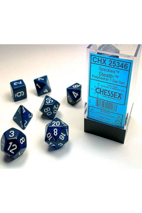 Polyhedral 7-Die Set - Stealth CHX 25346