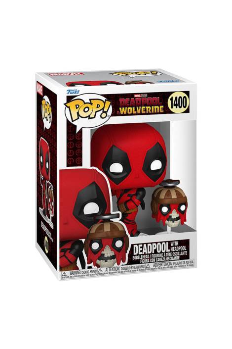 Deadpool & Wolverine POP! 1400 Vinyl Figure Deadpool with Headpool 9 cm