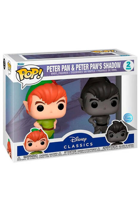 Disney classics POP! 2-pack Vinyl Figures Peter Pan & Peter Pan's shadow 9 cm - Special edition