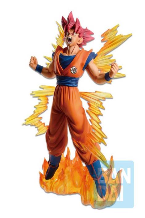 Dragon Ball Super PVC Statue Super Saiyan God Son Goku Ichibansho Dokkan Battle 20 cm