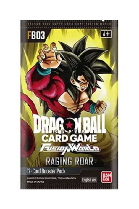 Dragon Ball Super Card Games Fusion World FB-03 Raging Roar Pack - ENG