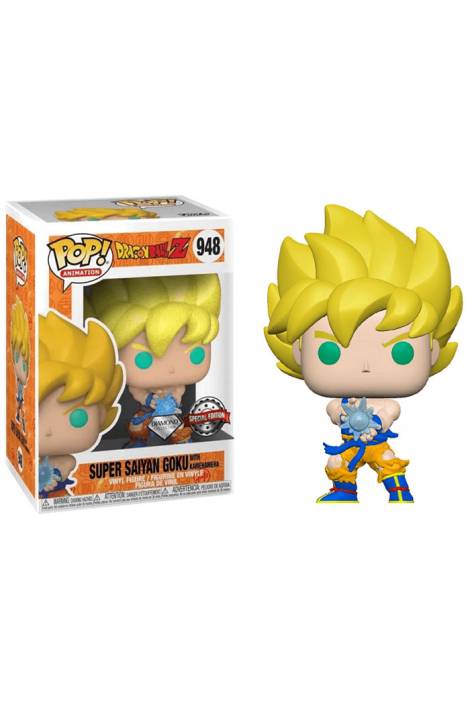 Dragon Ball Z POP! Animation 948 Vinyl Figure Super Saiyan Goku with Kamehameha 9 cm - Special edition Diamond collection