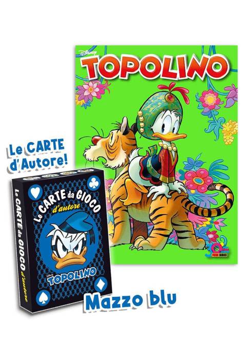 Topolino 3586 + Le carte d'autore (Mazzo blu)