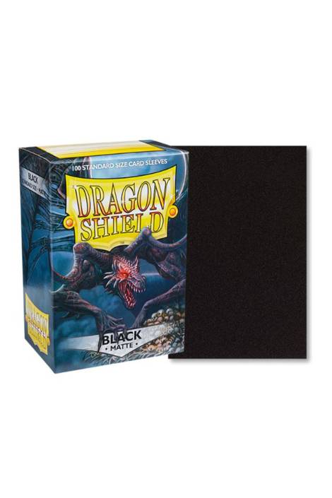 Dragon shield - Card sleeves Standard size 100 Matte - Black