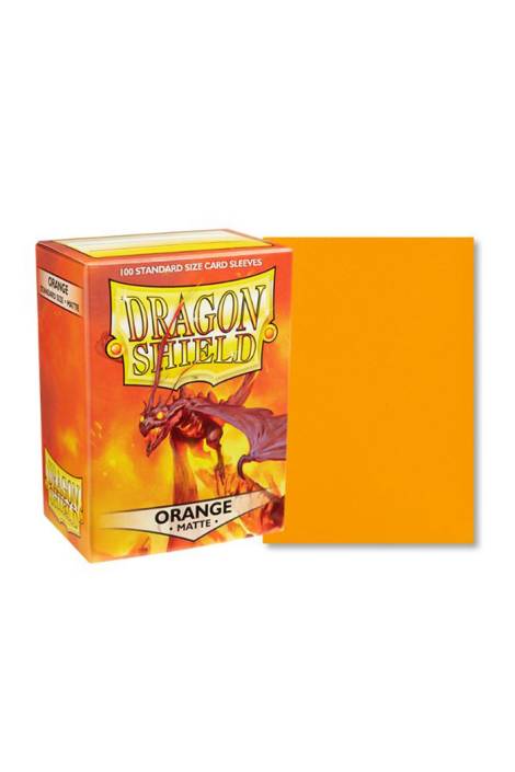 Dragon shield - Card sleeves Standard size 100 Matte - Orange