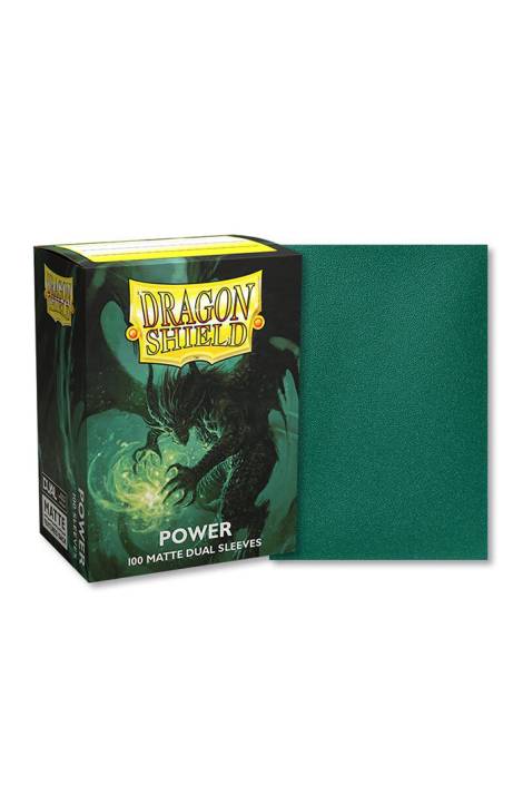 Dragon shield - Card sleeves Standard size 100 Matte dual sleeves - Power