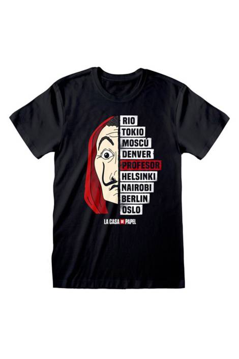 La casa de papel Black T-Shirt M