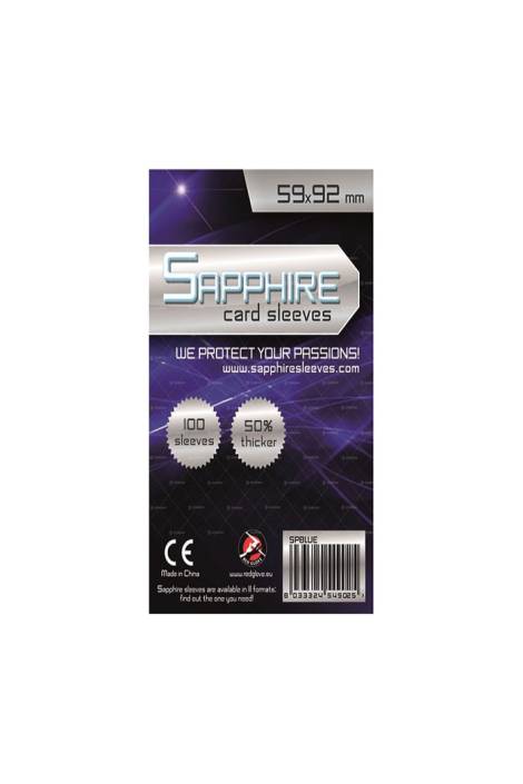 Sapphire 100 Card sleeves 59x92 mm