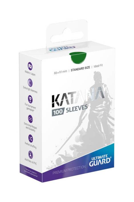 Ultimate Guard Katana Sleeves Standard Size (100) - Green