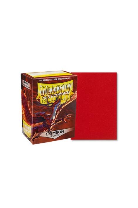 Dragon shield - Card sleeves Standard size 100 Matte - Crimson