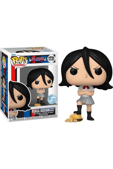 Bleach POP! Animation 1731 Vinyl Figure Rukia Kuchiki with Kon 9 cm - Special edition