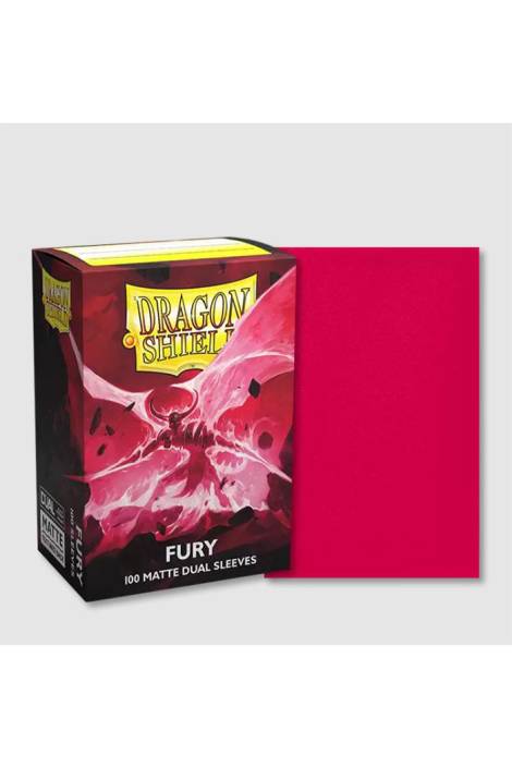 Dragon shield - Card sleeves Standard size 100 Matte dual sleeves - Fury