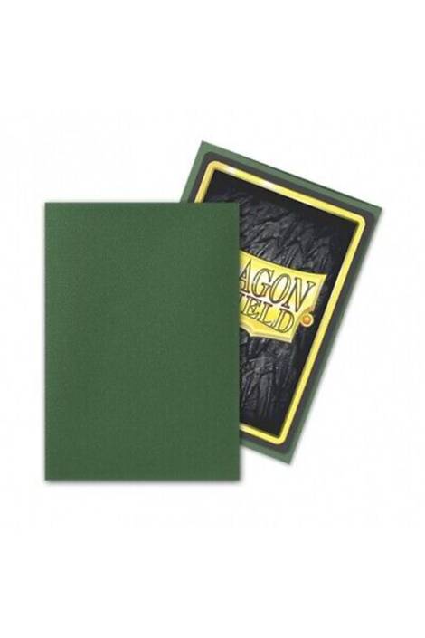 Dragon shield - Card sleeves Japanese size 60 Matte - Forest green