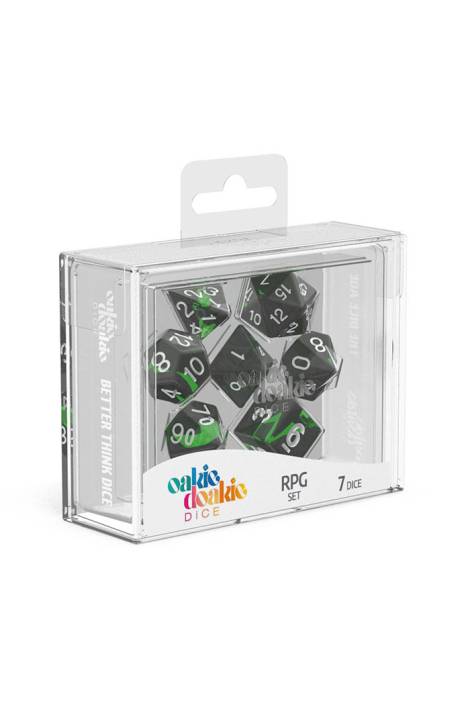 Oakie doakie dice - RPG set - Enclave, Emerald