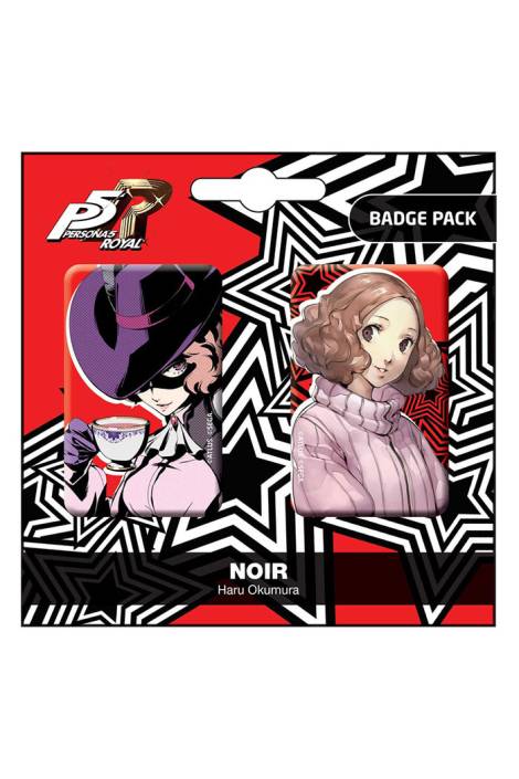 Persona 5 Royal - Pin Badges Pack Set Noir (Haru Okumura)